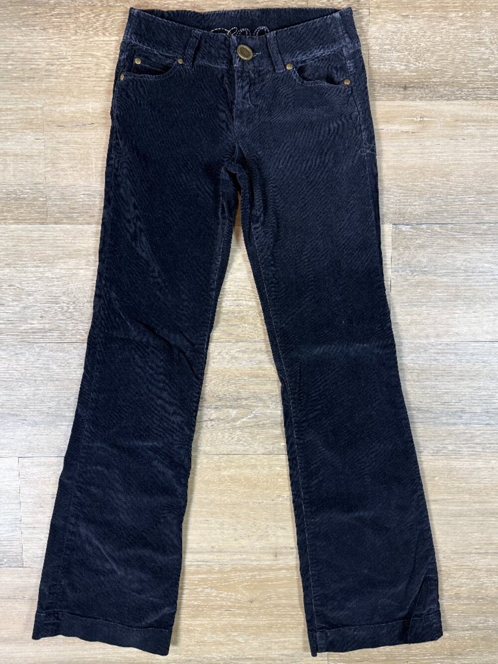 Level 99 Black Stretch Corduroy Bootcut Pants | Size 27